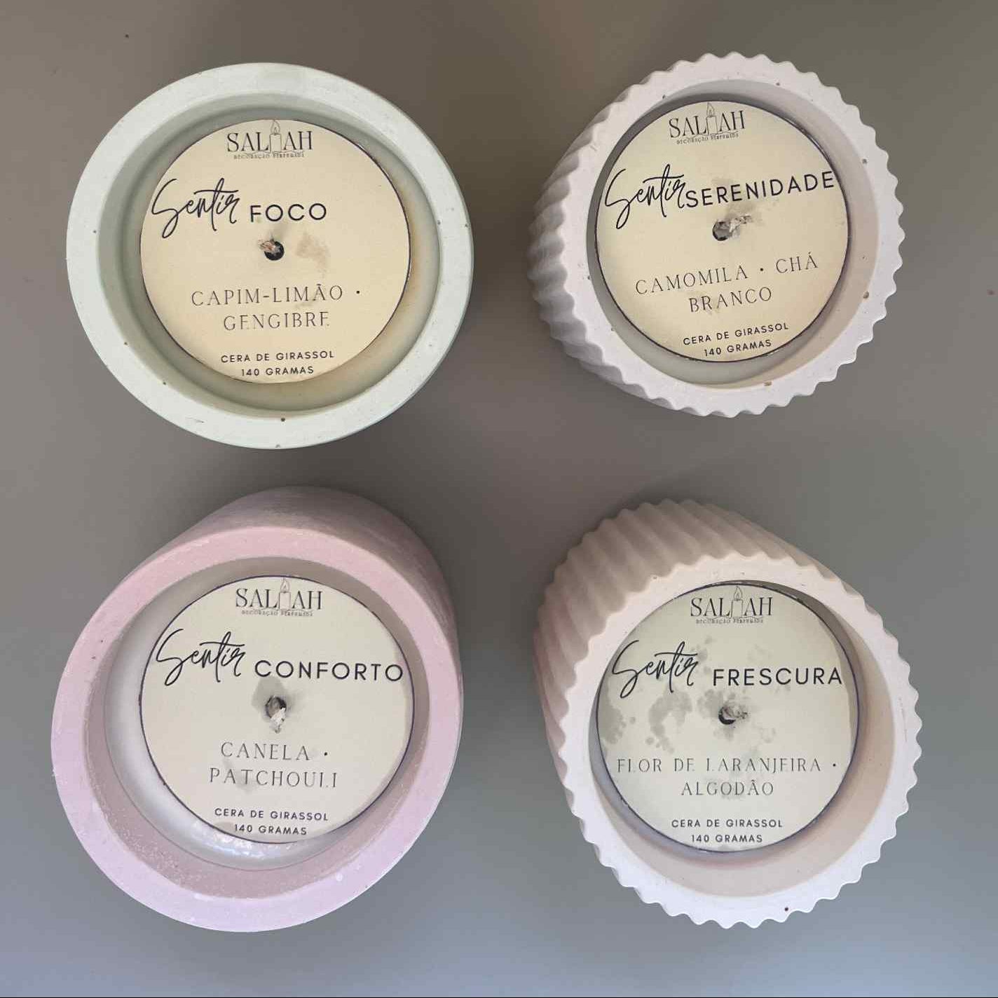 Conjunto velas Sentir