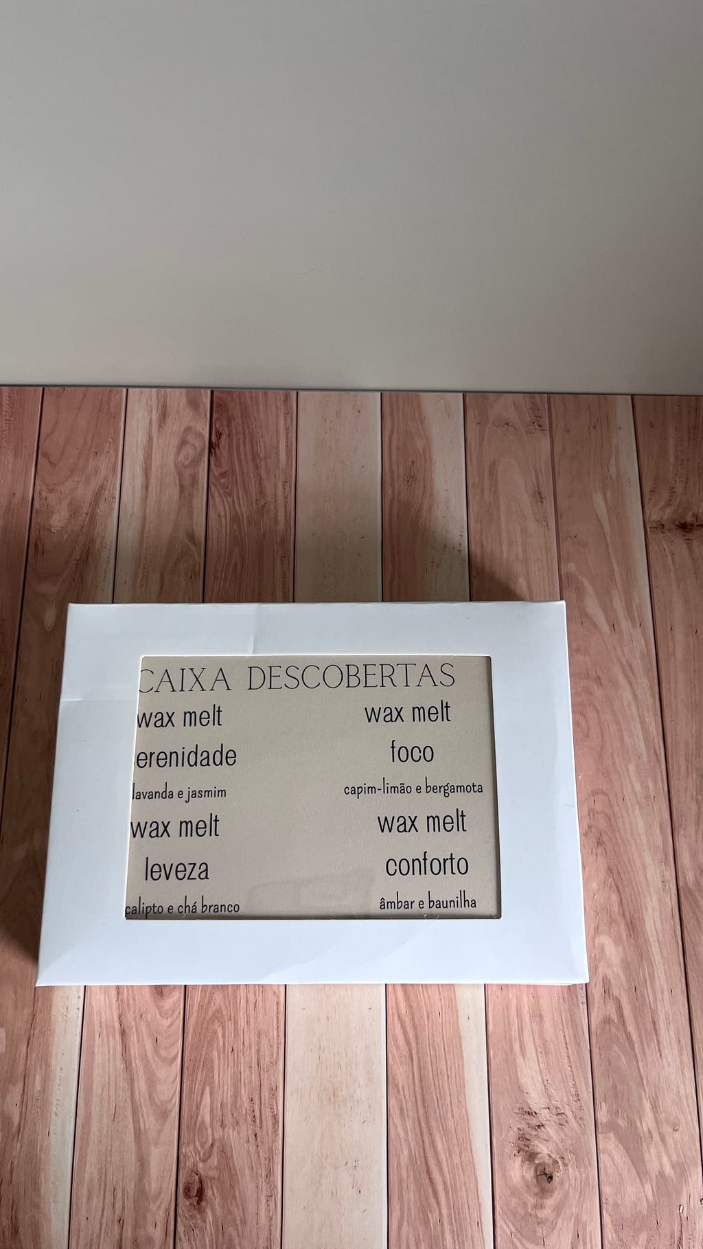 Wax Melts Sentir · Caixa de descoberta