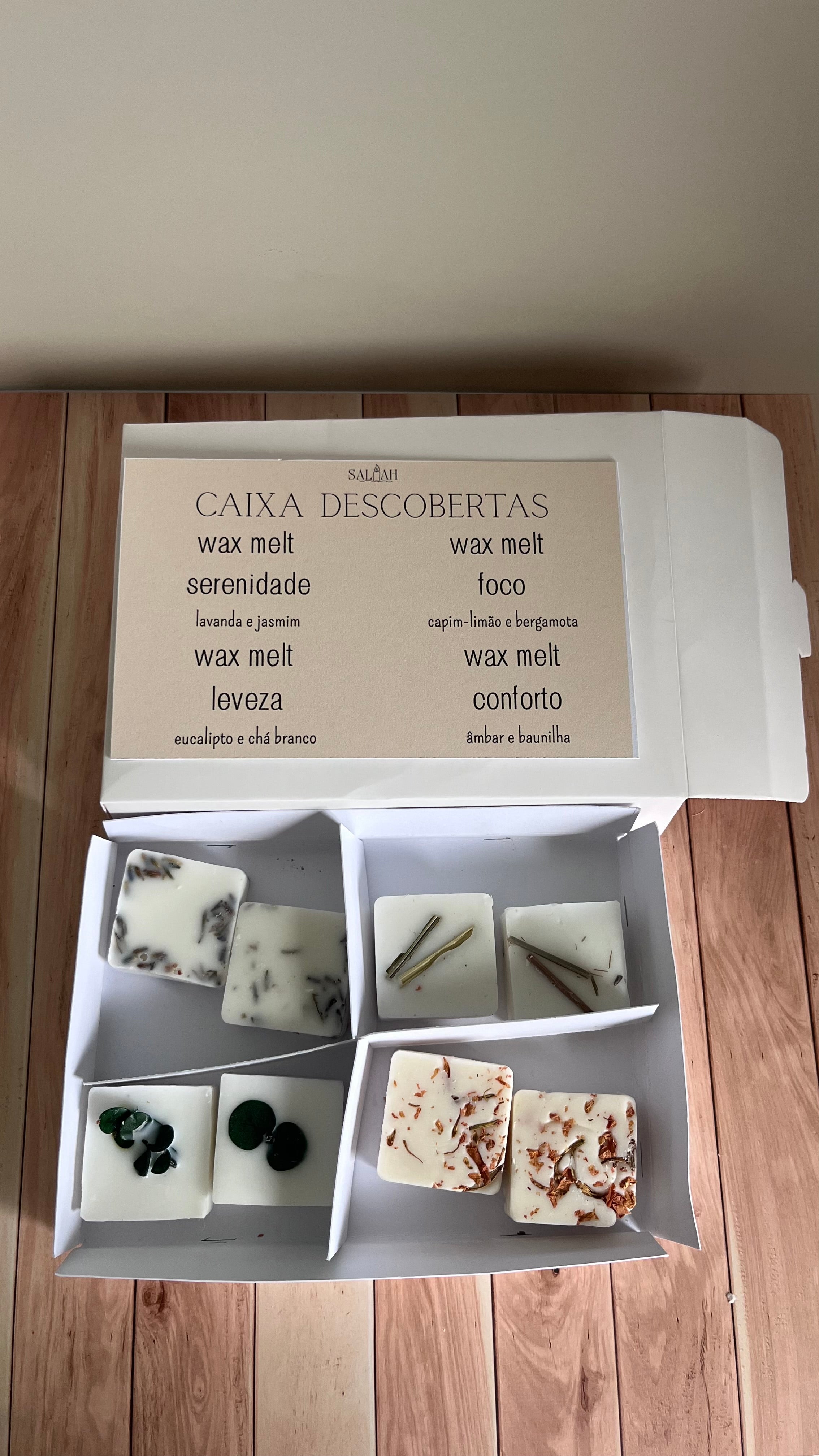 Wax Melts Sentir · Caixa de descoberta