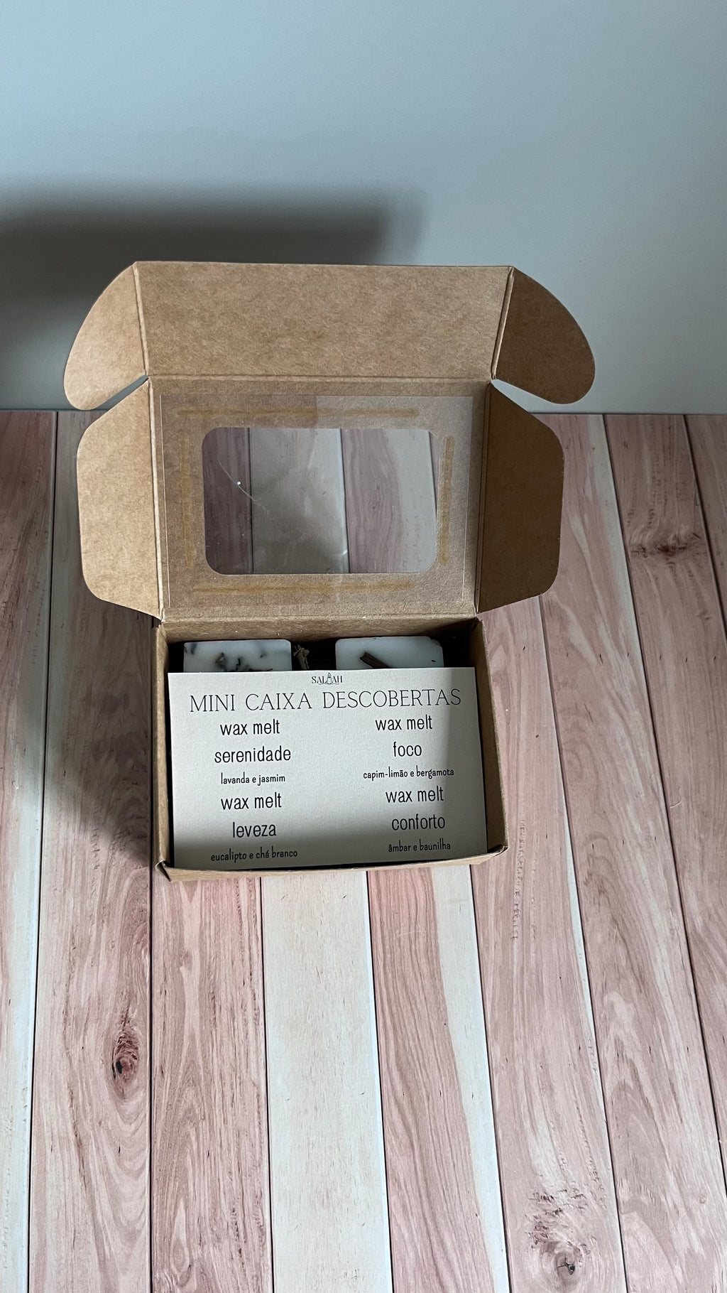 Wax Melts Sentir · Mini caixa de descoberta