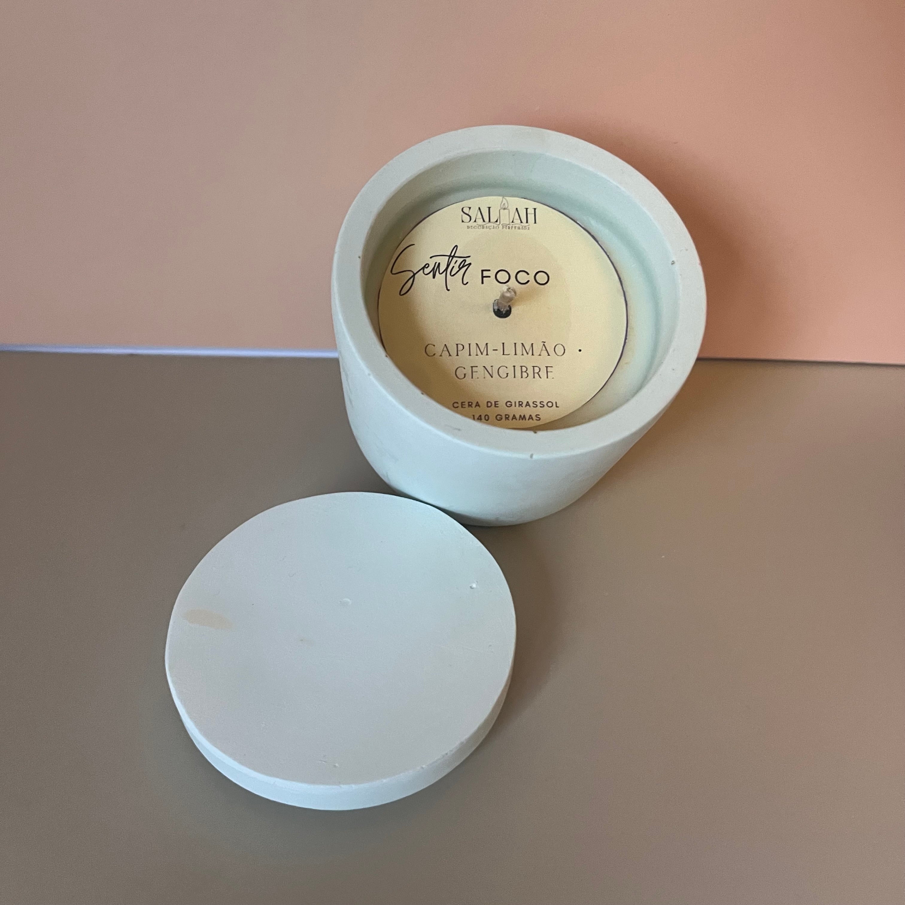 Vela Foco (Capim-limão + Gengibre)