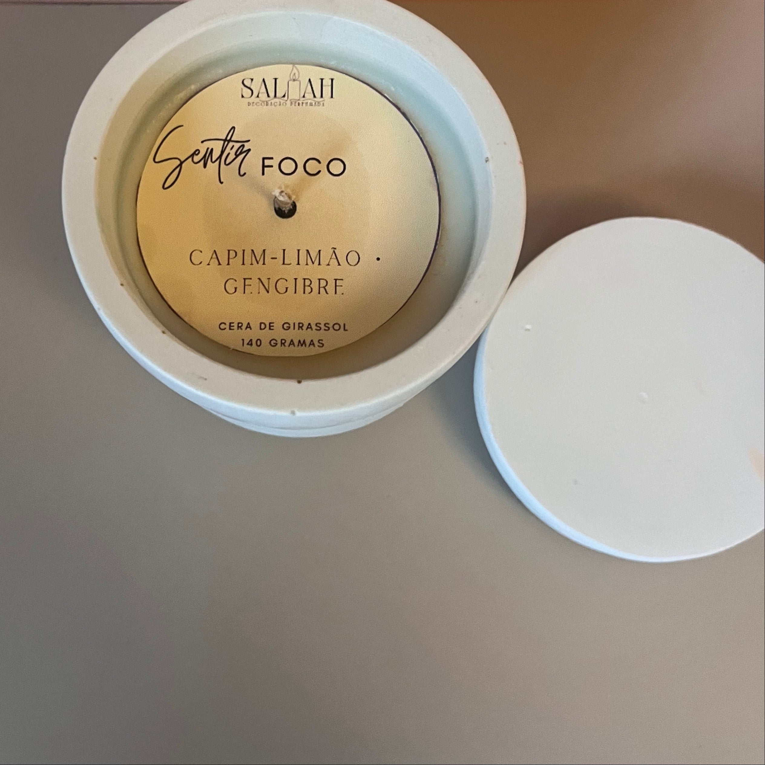 Vela Foco (Capim-limão + Gengibre)