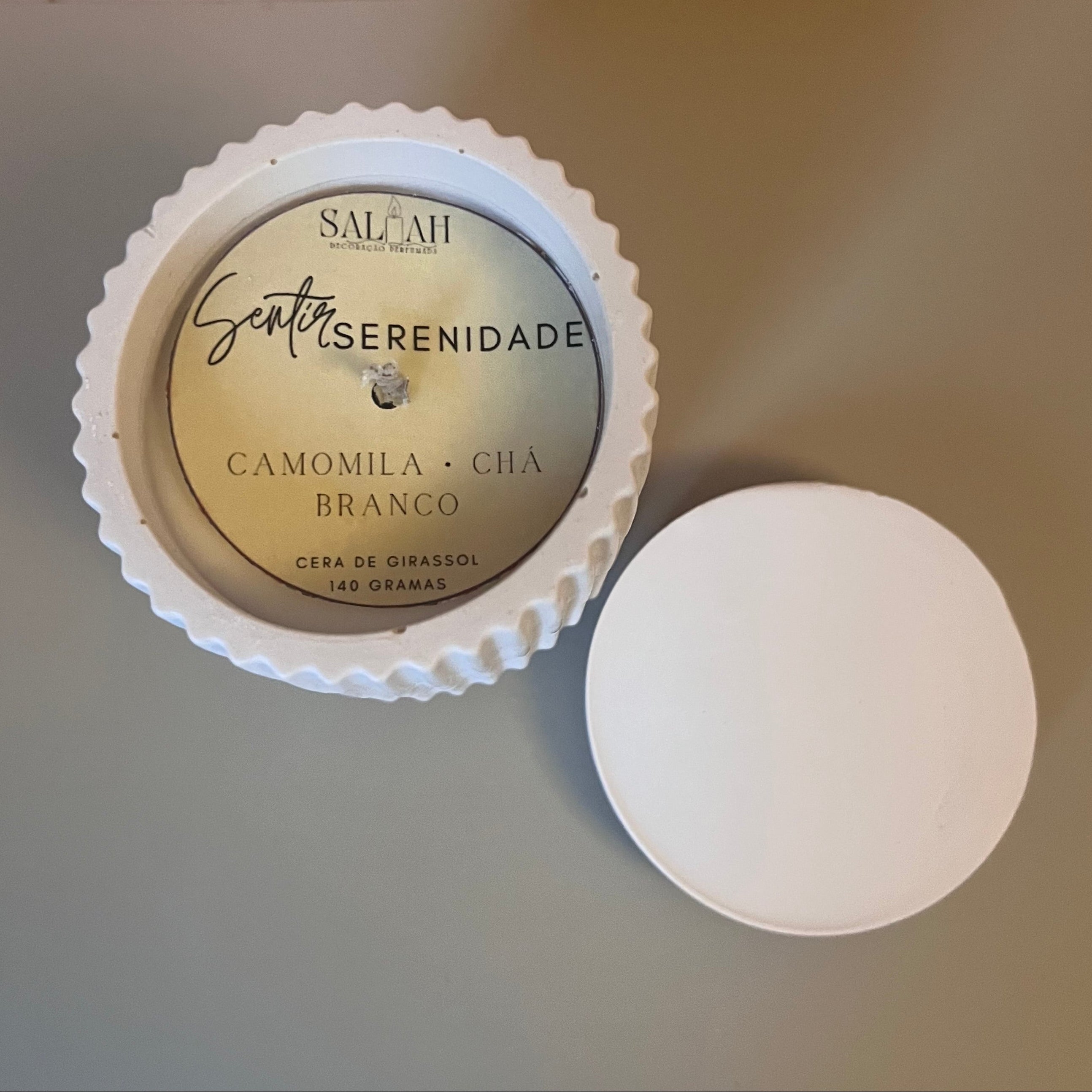 Vela Serenidade (Camomila + Chá Branco)