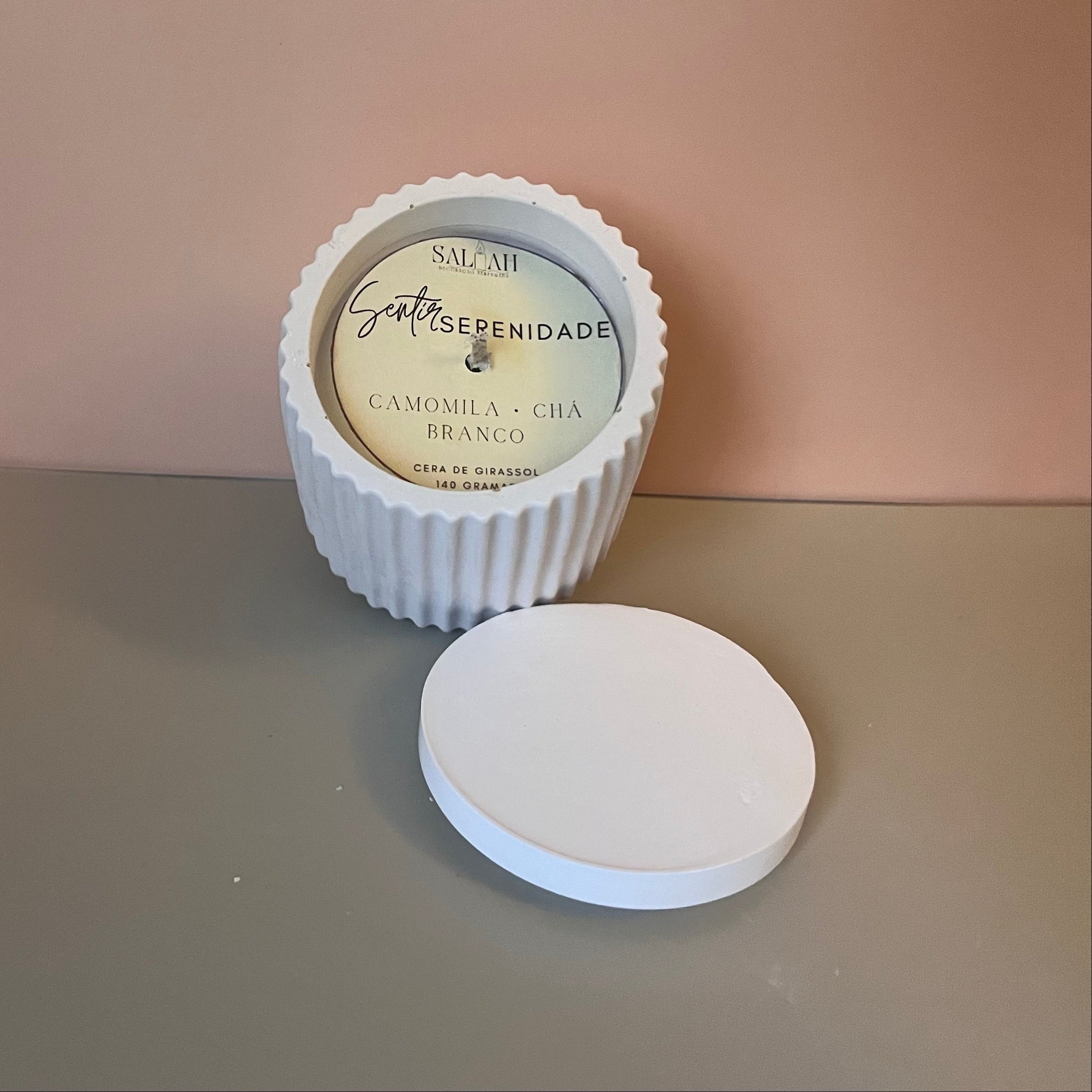 Vela Serenidade (Camomila + Chá Branco)